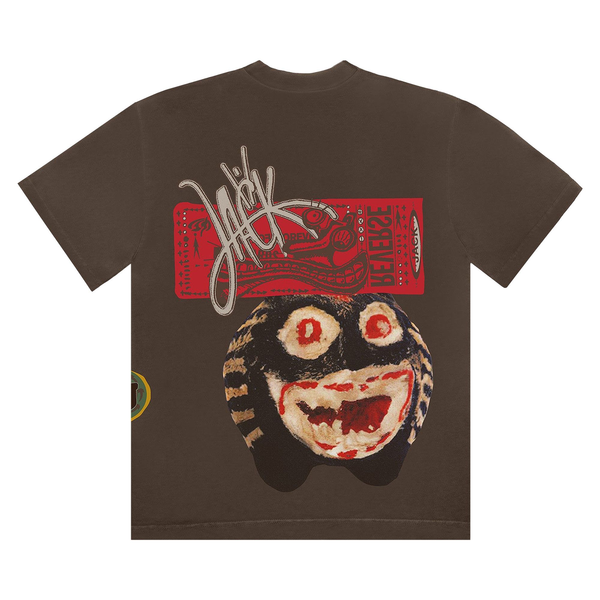 Size l Cactus Jack by Travis Scott Never Backward Tee 'Brown'
