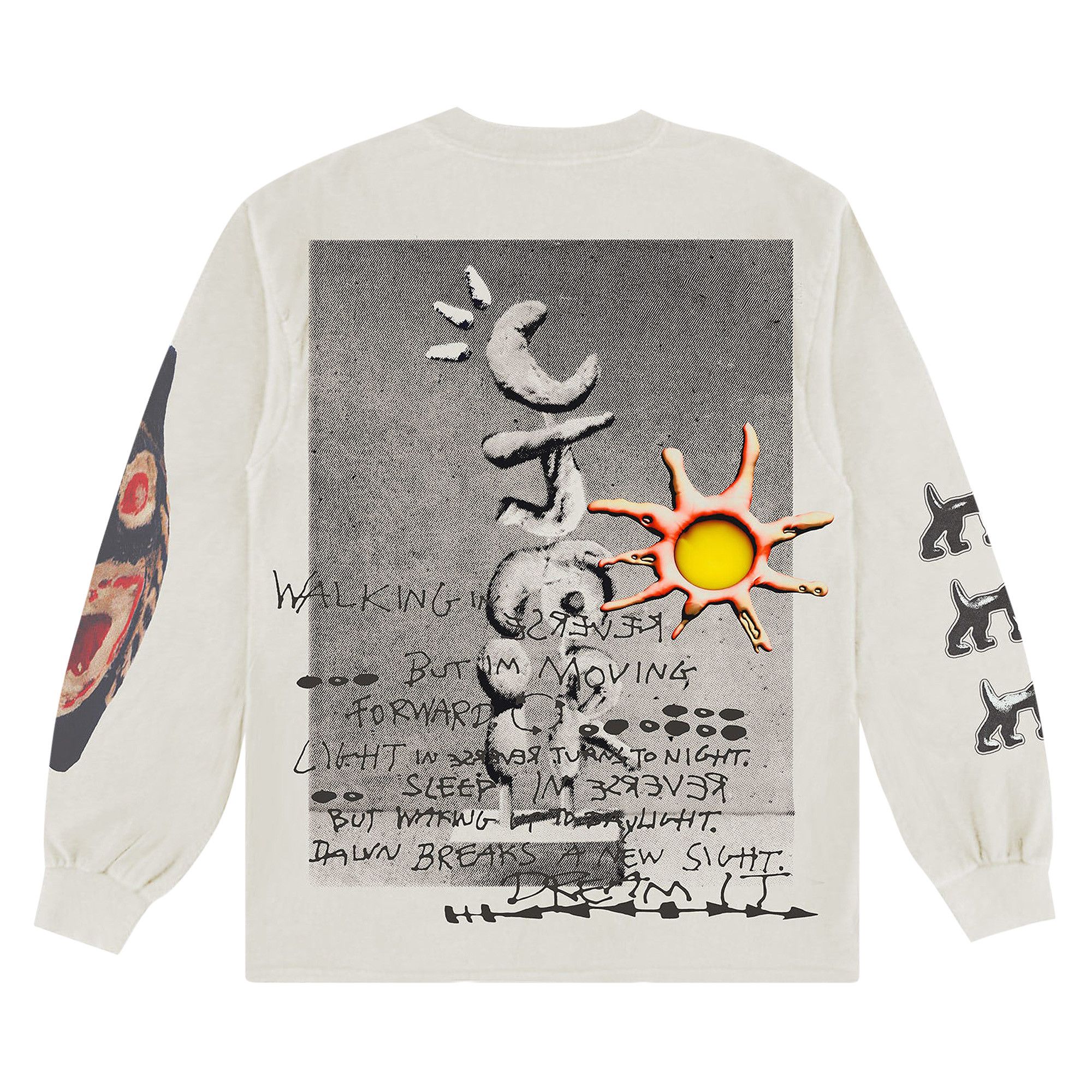 Buy Cactus Jack by Travis Scott Air Records Long Sleeve Tee Off White CJJ1 LS04 OFF GOAT
