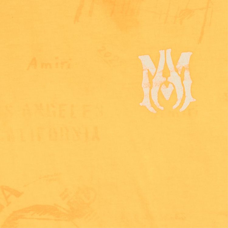 Amiri Army Stencil Tee Orange