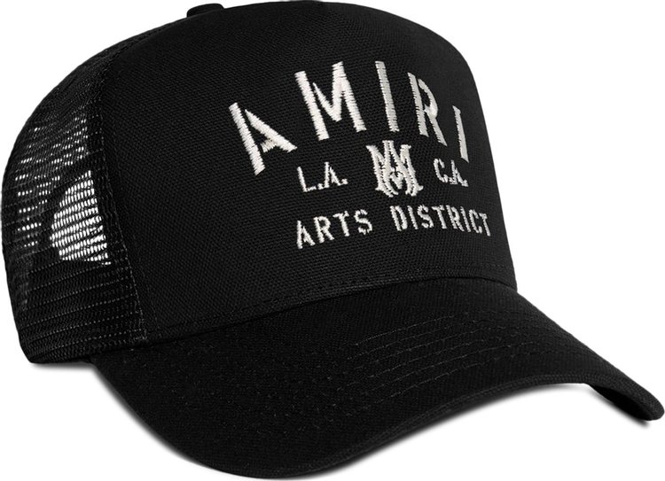 Amiri Stencil Trucker Hat Black