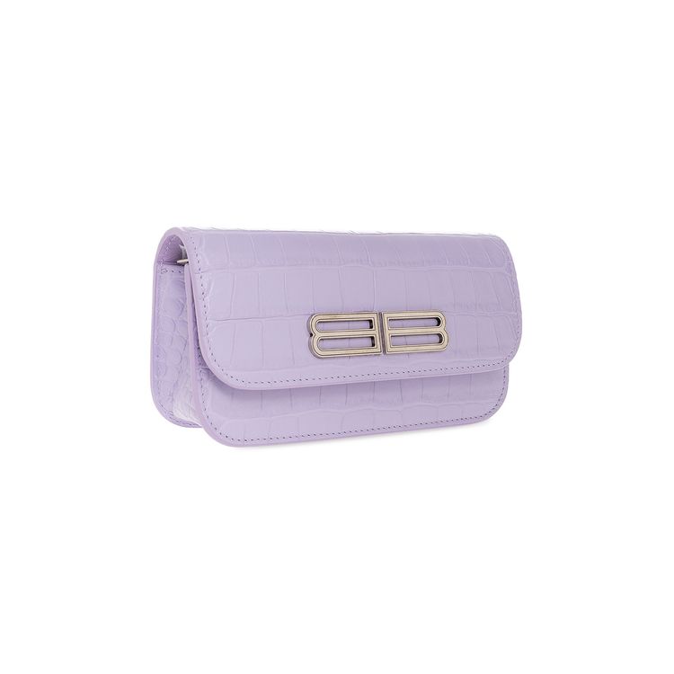 Balenciaga Gossip Wallet On Chain Lilac