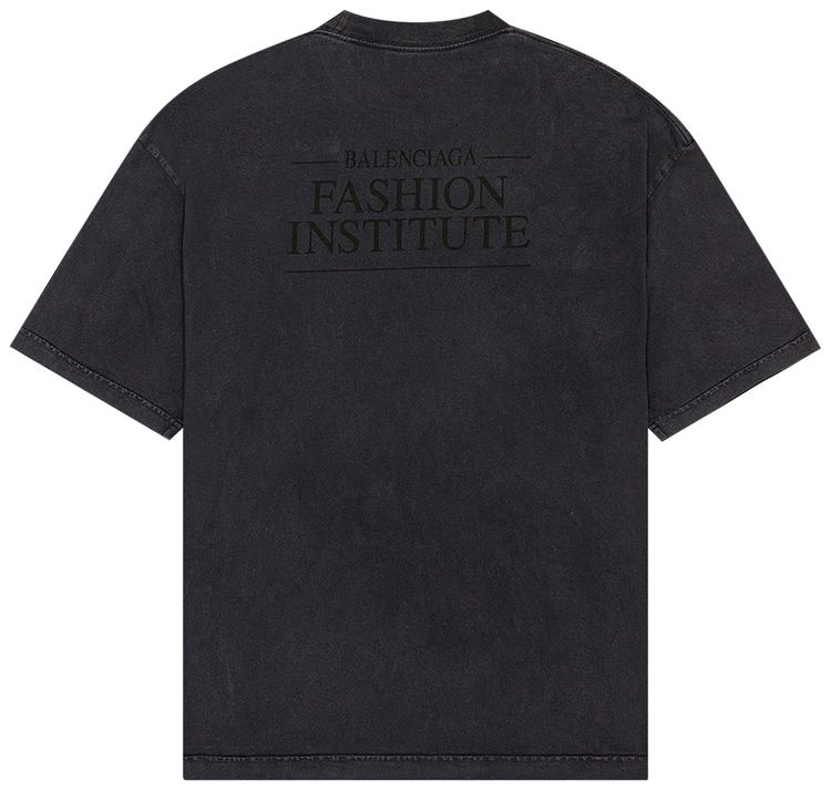 Balenciaga Medium Fit T Shirt Washed Black