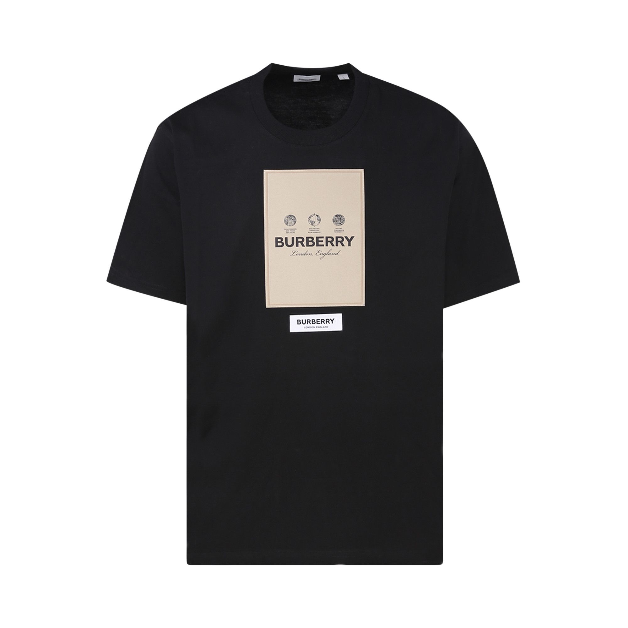 Buy Burberry Label Applique Cotton Oversized T Shirt Black 8057099 GOAT UK