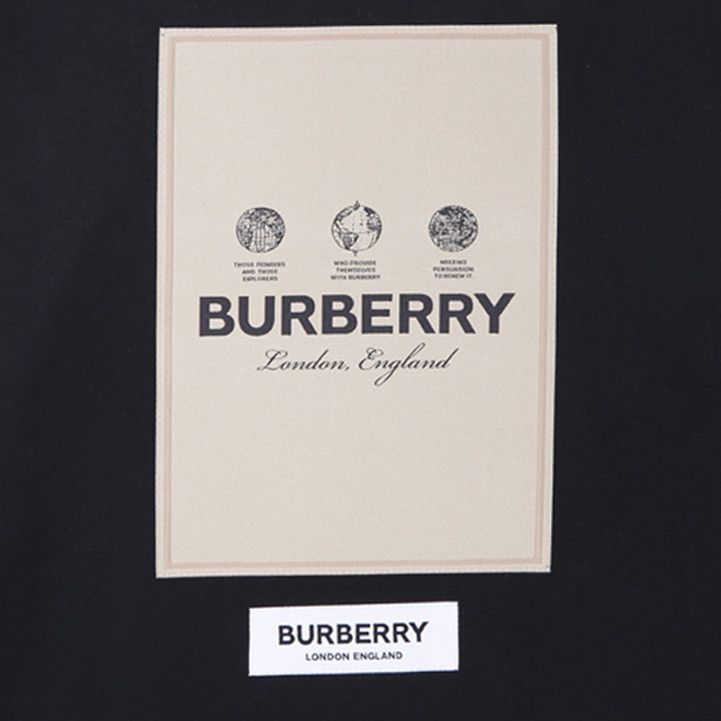 Buy Burberry Label Appliqué Cotton Oversized T-Shirt 'Black
