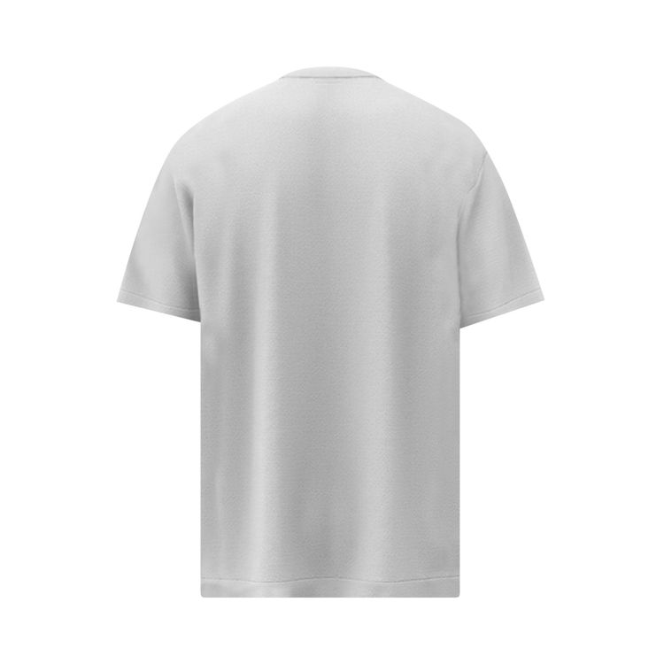 Burberry Label Applique Cotton Oversized T Shirt WhiteBeige