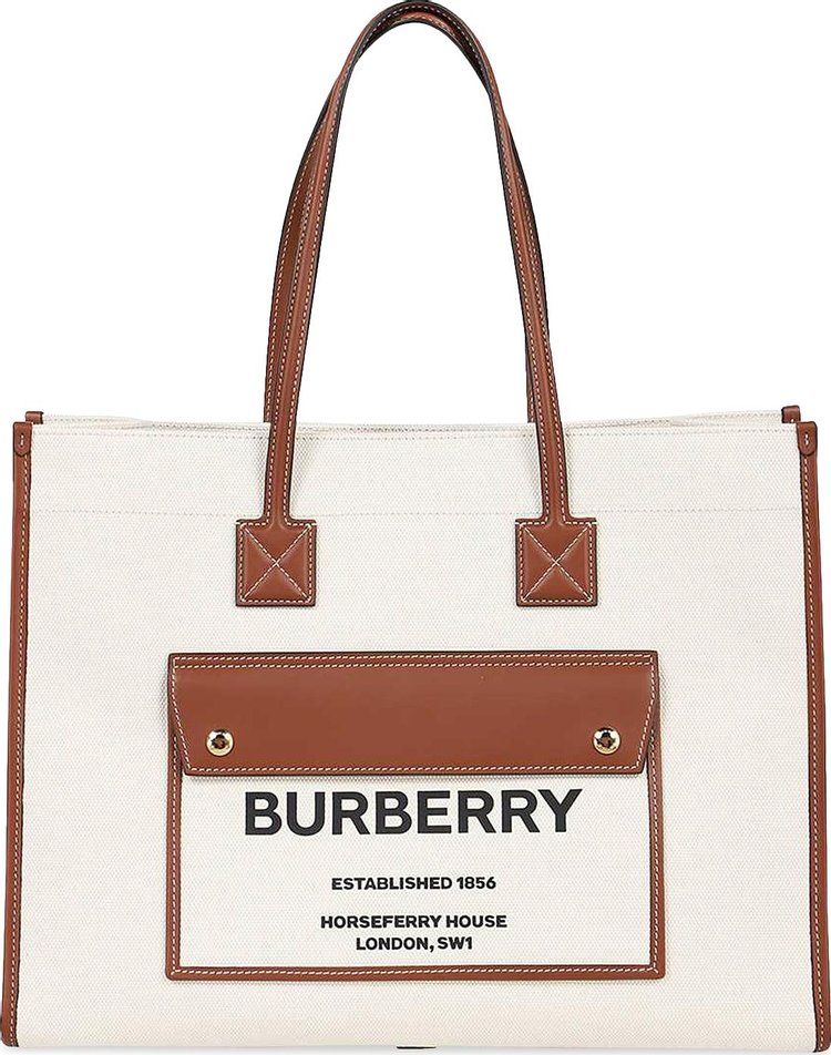 Burberry Shopper Bag 'Natural/Tan'