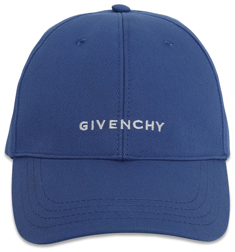 Givenchy Curved Cap With Embroidered Logo Ocean Blue