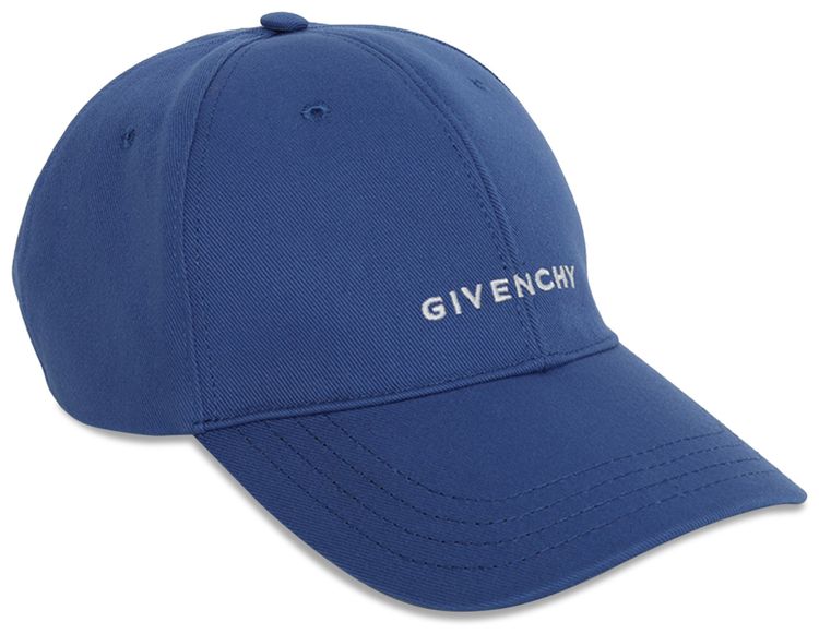Givenchy Curved Cap With Embroidered Logo Ocean Blue