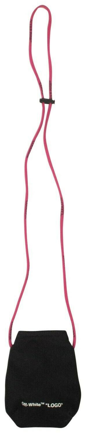 Off White Denim Coin Pouch Bag Black