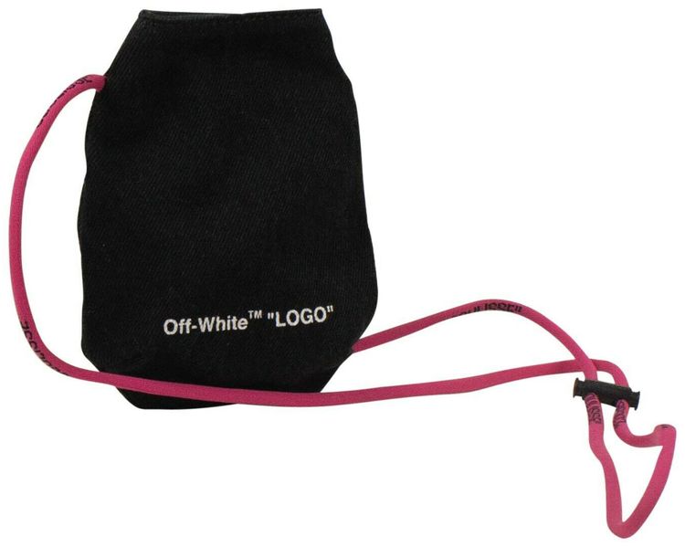 Off White Denim Coin Pouch Bag Black