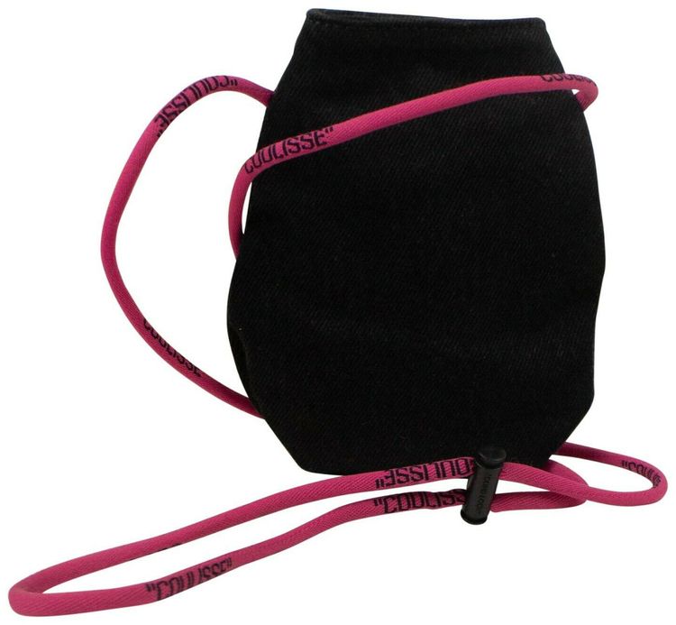 Off White Denim Coin Pouch Bag Black