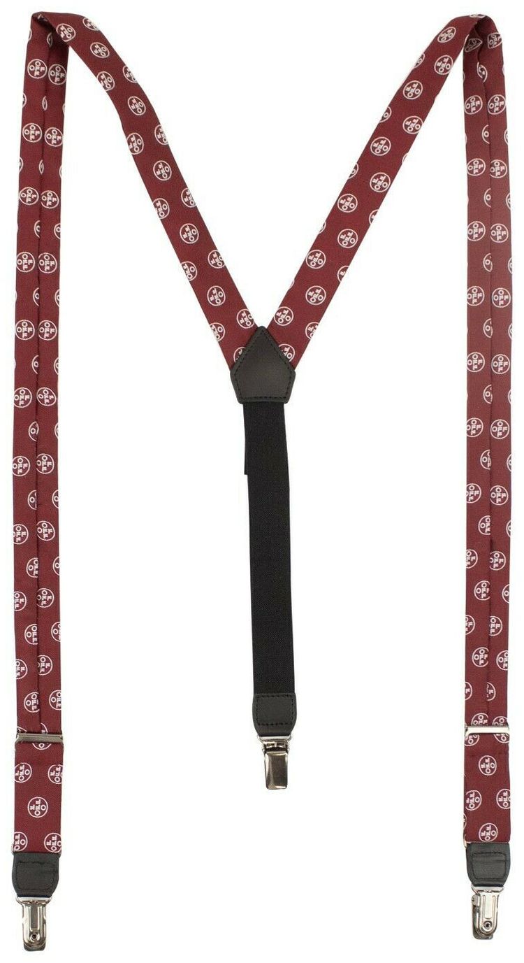 Off White Off Cross Logo Suspenders Black