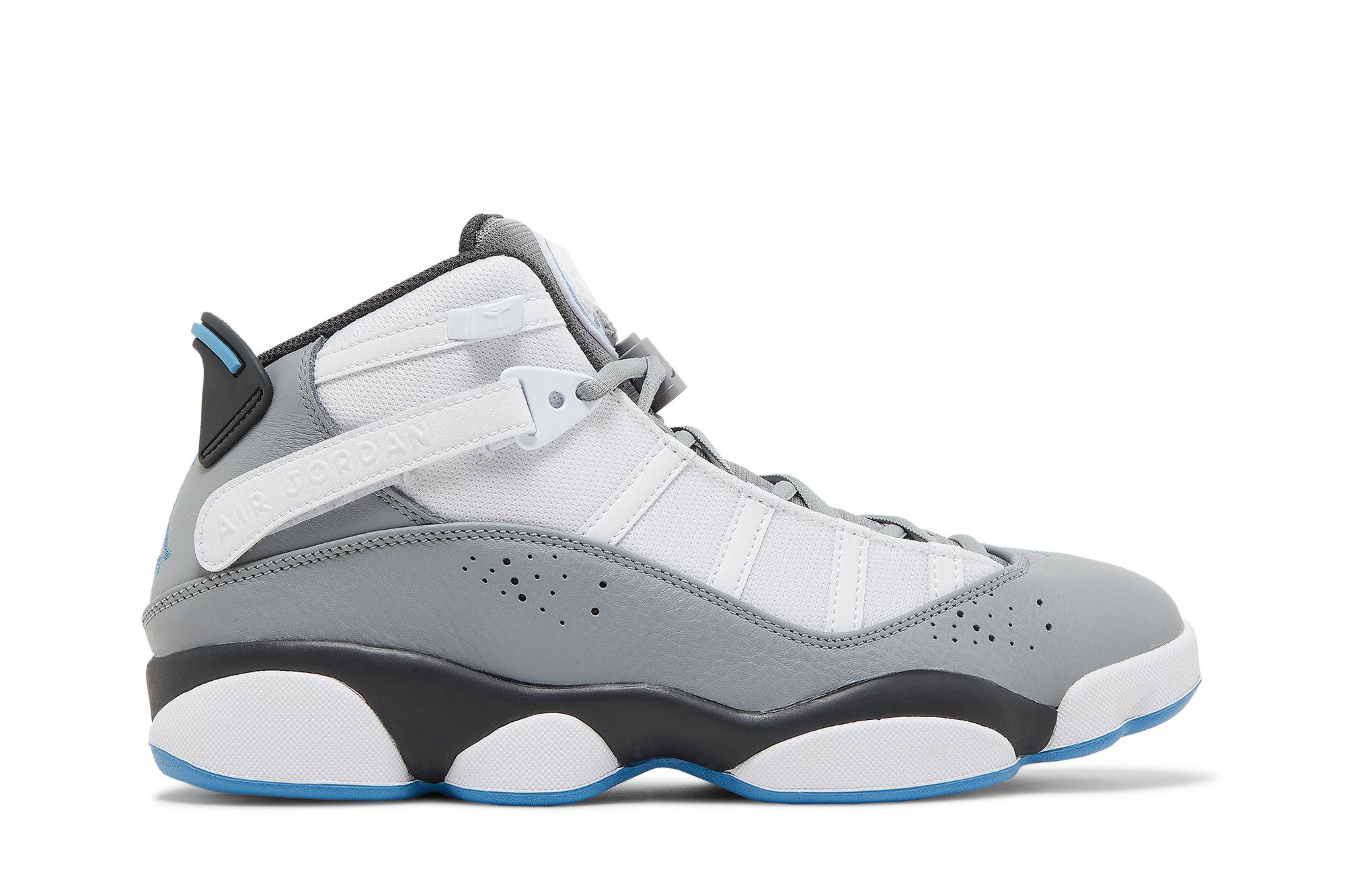 Jordan 6 rings grey cheap and blue