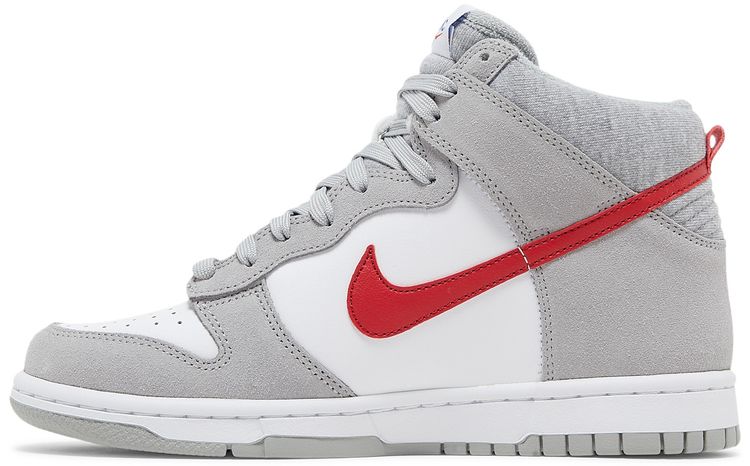 Nike Dunk High SE GS Athletic Club   Light Smoke Grey Gym Red