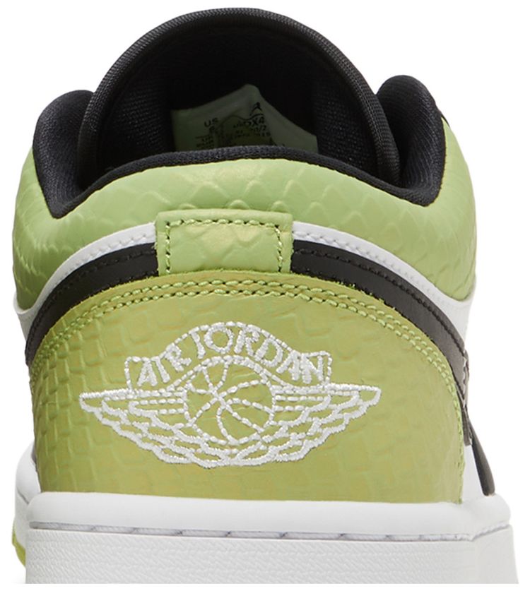 Wmns Air Jordan 1 Low SE Vivid Green Snakeskin