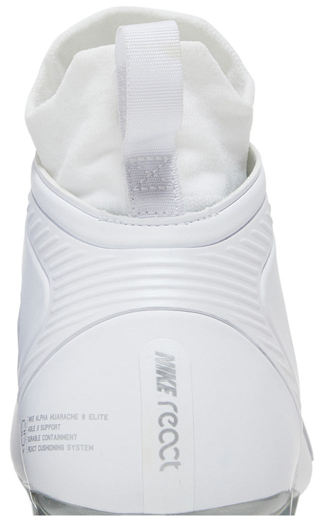 Nike Alpha Huarache 8 Elite White Metallic Silver