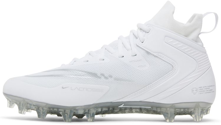 Nike Alpha Huarache 8 Elite White Metallic Silver