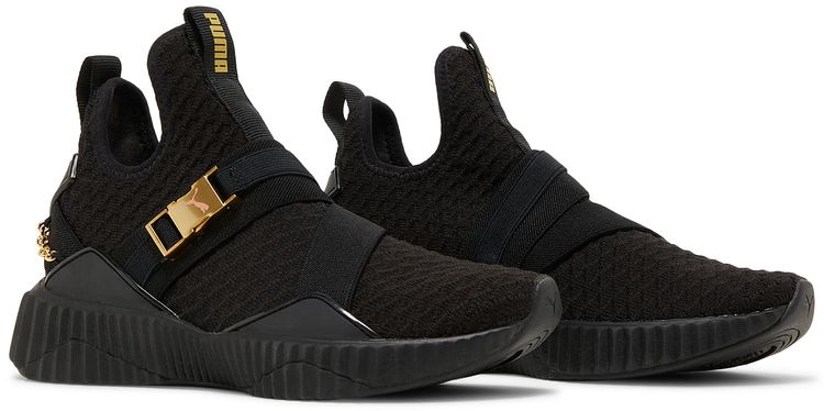 Puma Wmns Defy Mid Black Gold