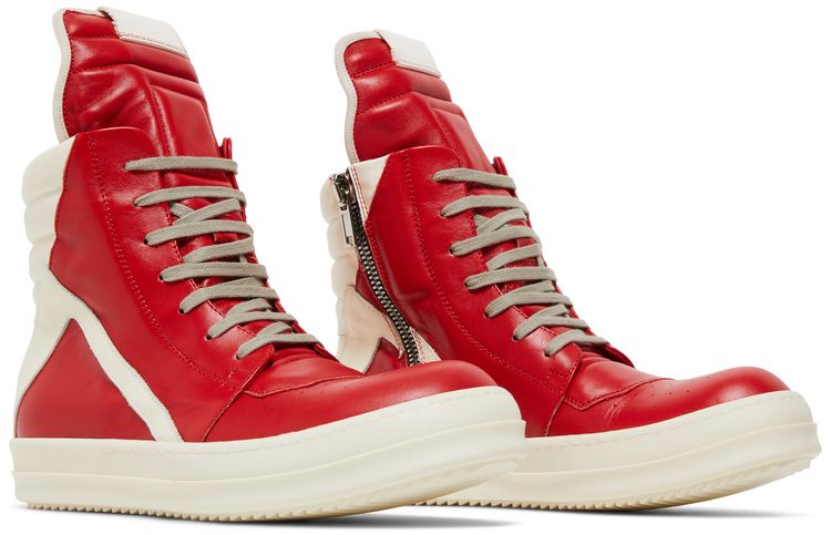 Rick Owens Geobasket Red Milk