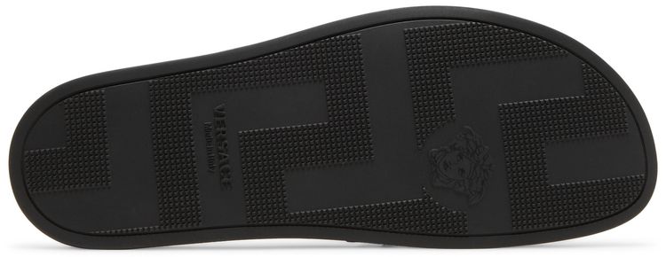 Versace Medusa Stud Leather Slide Black