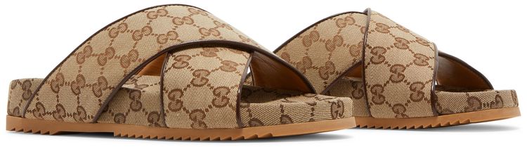 Gucci GG Slide Sandal Beige