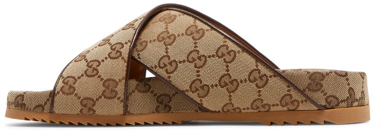 Gucci GG Slide Sandal Beige