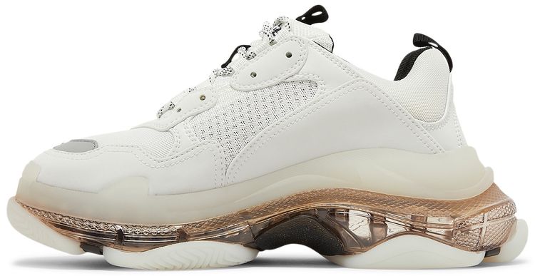 Balenciaga Triple S Sneaker Clear Sole   White Grey
