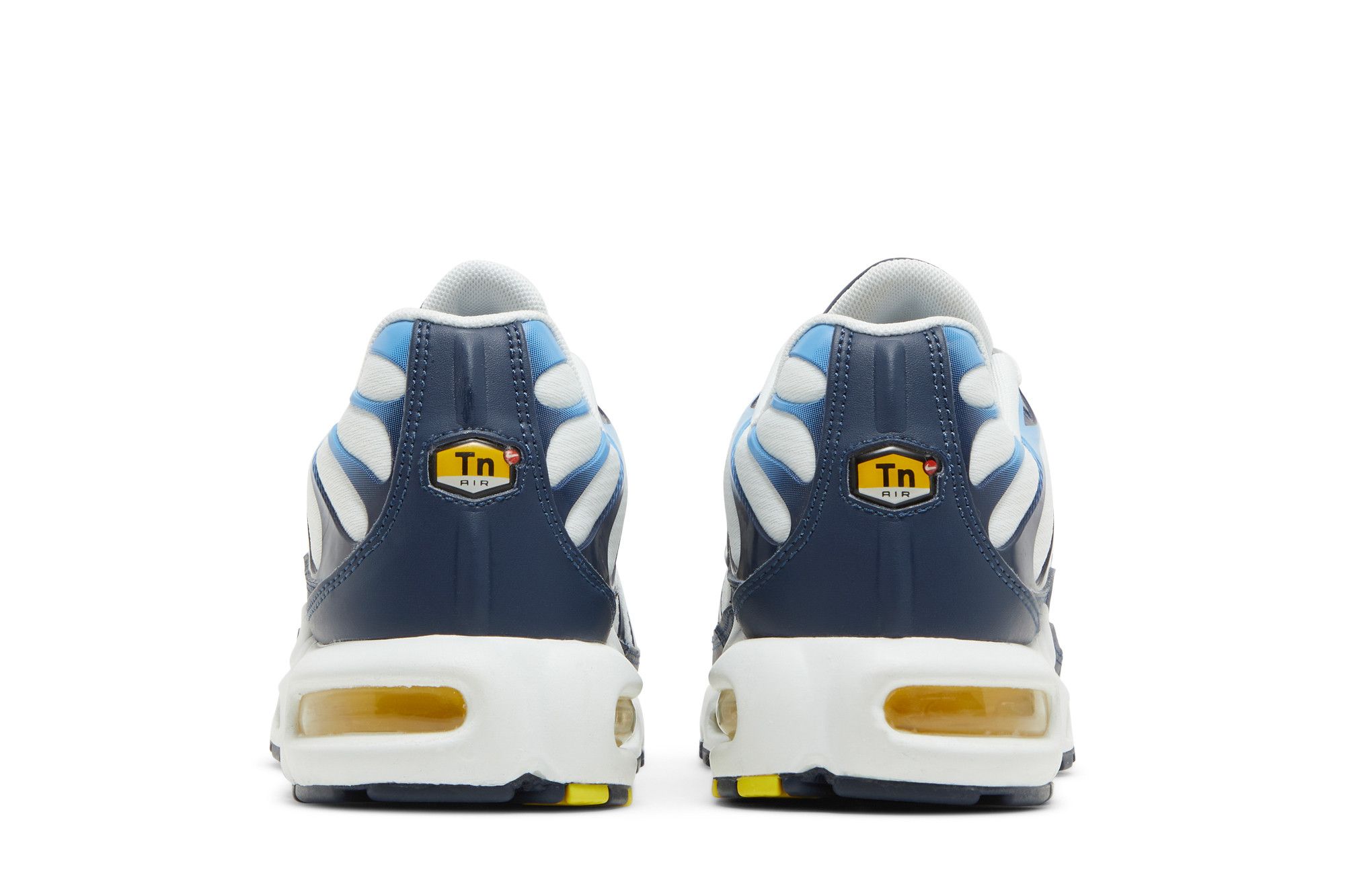 nike tn white blue yellow