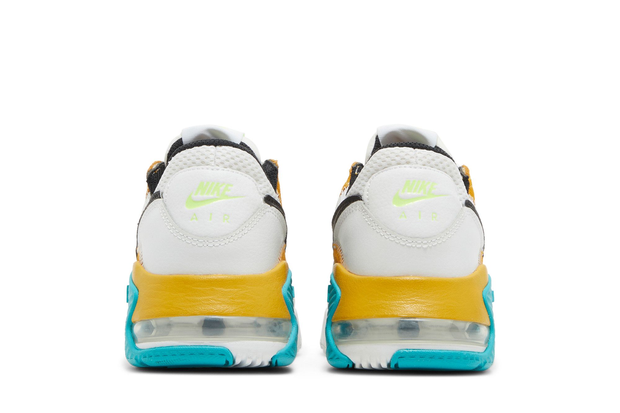 tenis nike air max excee golden yellow turquoise