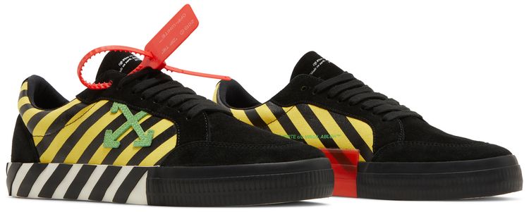 Off White Vulc Low Black Yellow Green