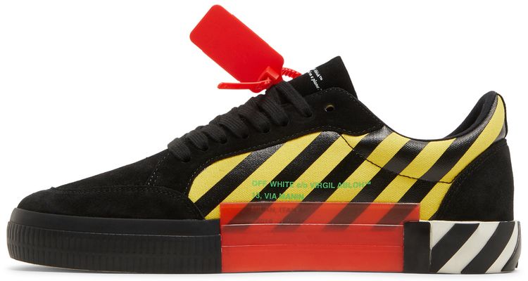 Off White Vulc Low Black Yellow Green