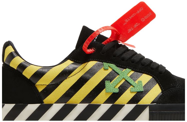 Off White Vulc Low Black Yellow Green