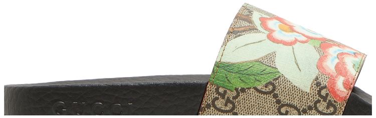 Gucci Wmns Pursuit GG Supreme Slide Flowers
