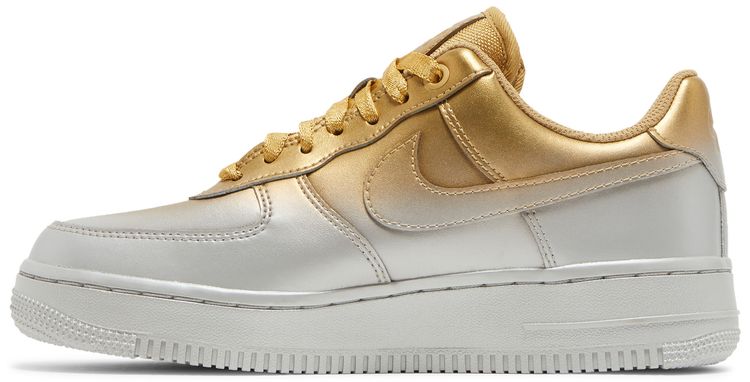 Nike Wmns Air Force 1 Low Gold Silver