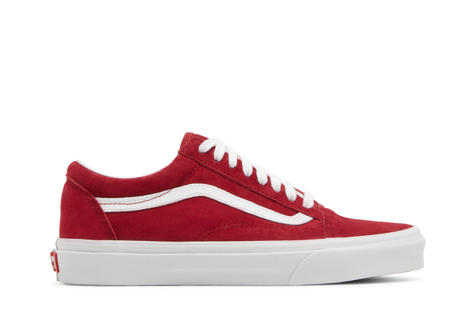 Vans old skool scooter hot sale red & true white shoes