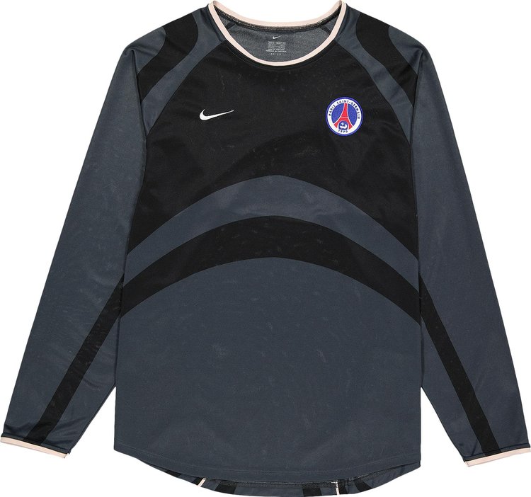 Vintage Nike Paris Saint-Germain Long-Sleeve Jersey 'Grey/Black'