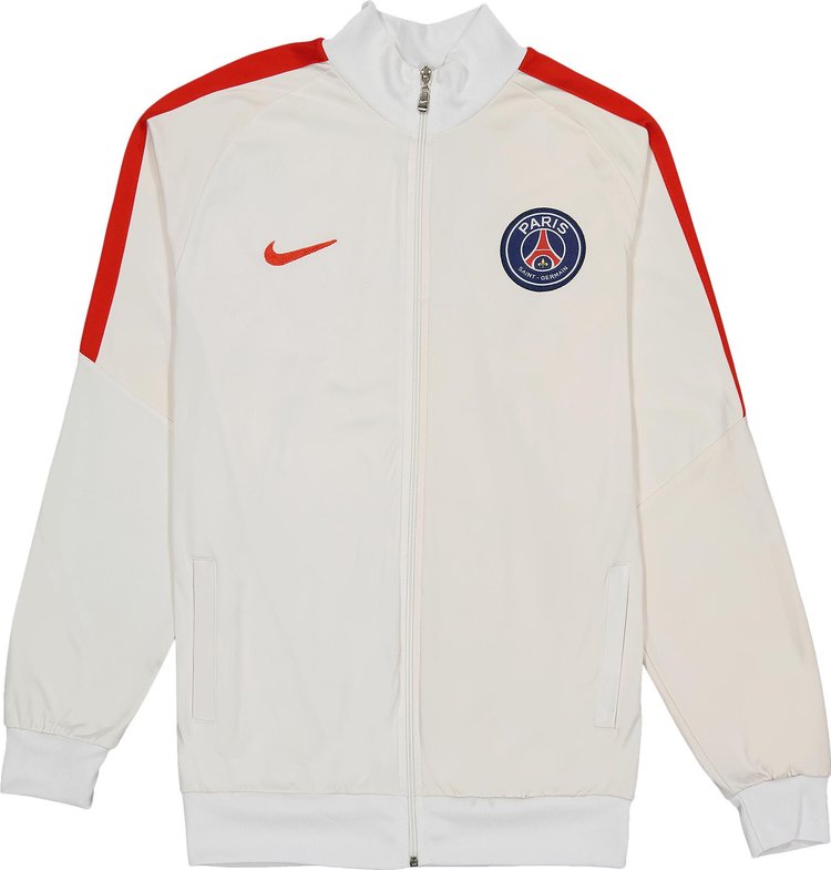 Vintage Nike Paris Saint-Germain Logo Patch Track Jacket 'White/Red'