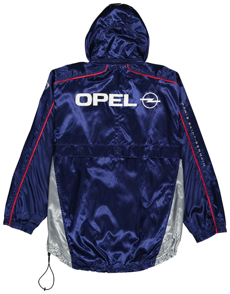 Vintage Nike Paris Saint Germain Opel Hooded Track Jacket NavyRedGrey