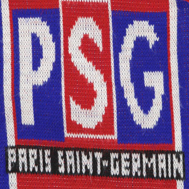 Vintage Paris Saint Germain PSG Logo Scarf BlueRed