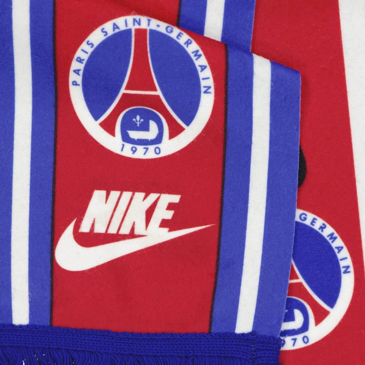 Vintage Nike Paris Saint Germain Logo Scarf RedBlueWhite