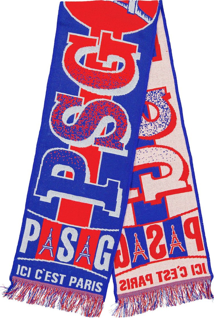 Vintage Paris Saint-Germain PSG Logo Scarf 'Blue/Red'