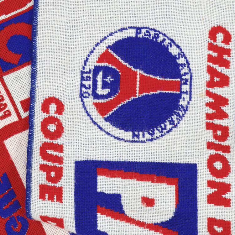 Vintage Paris Saint Germain Champion De France 94 Scarf RedBlue