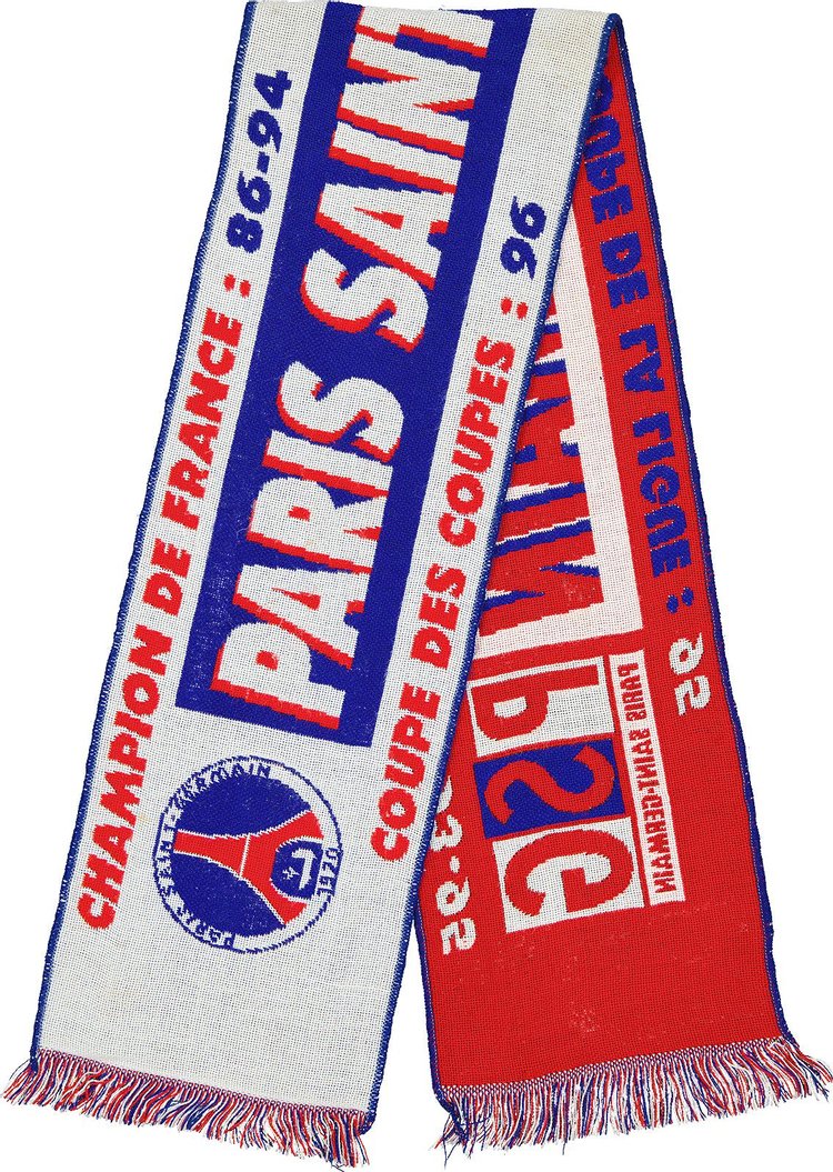Vintage Paris Saint-Germain Champion De France 94 Scarf 'Red/Blue'