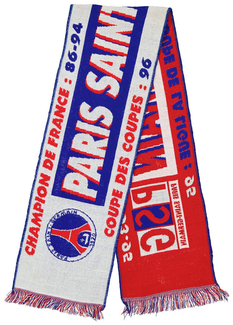 Vintage Paris Saint Germain Champion De France 94 Scarf RedBlue