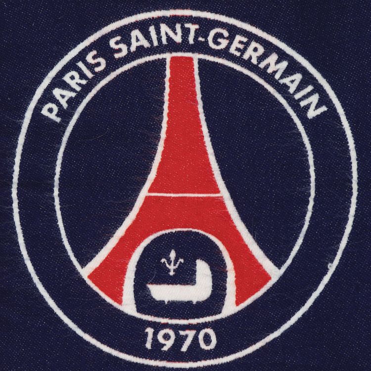 Vintage Paris Saint Germain LOSC Print Scarf Navy