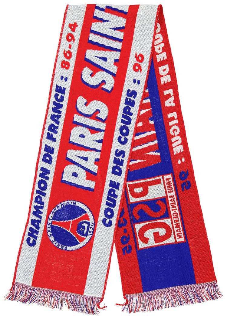 Vintage Paris Saint Germain Champion De La Ligue 95 Scarf RedBlue