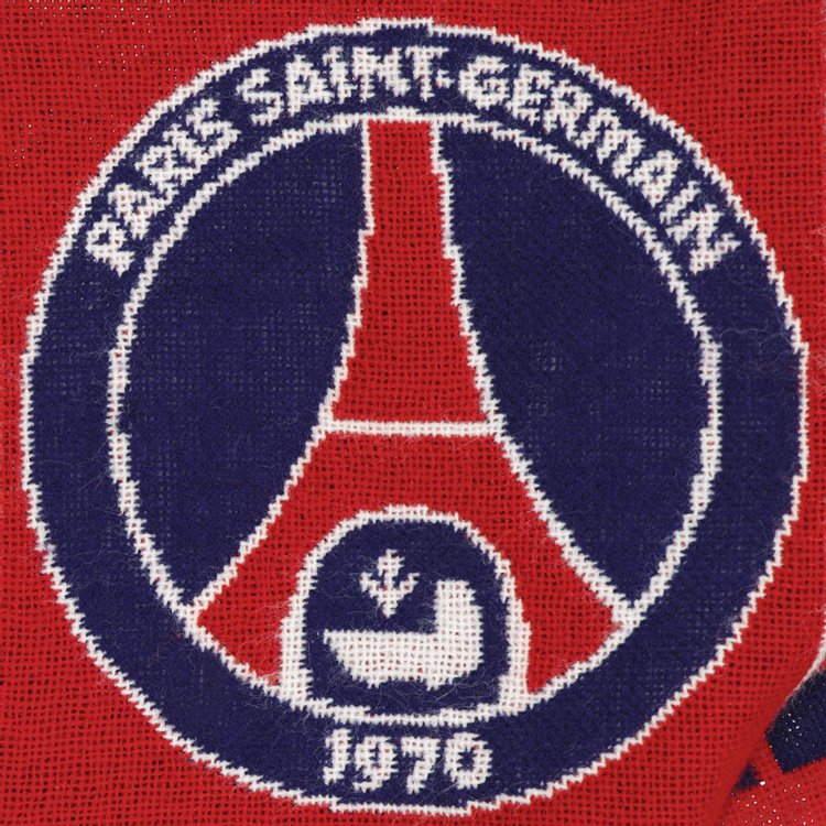 Vintage Paris Saint Germain Logo Scarf NavyRed