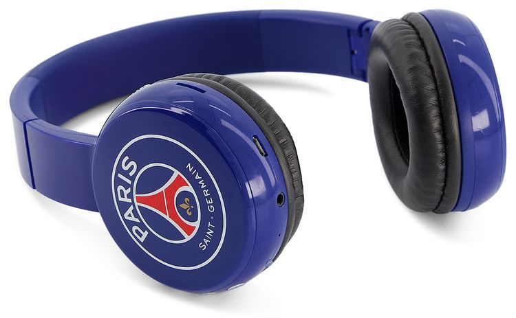 Vintage Paris Saint Germain Logo Headphones Blue