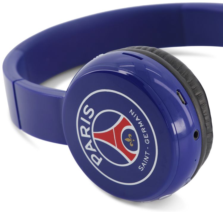 Vintage Paris Saint Germain Logo Headphones Blue