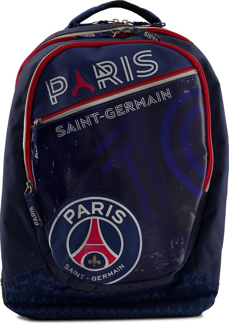 Vintage Paris Saint Germain Logo Backpack Navy